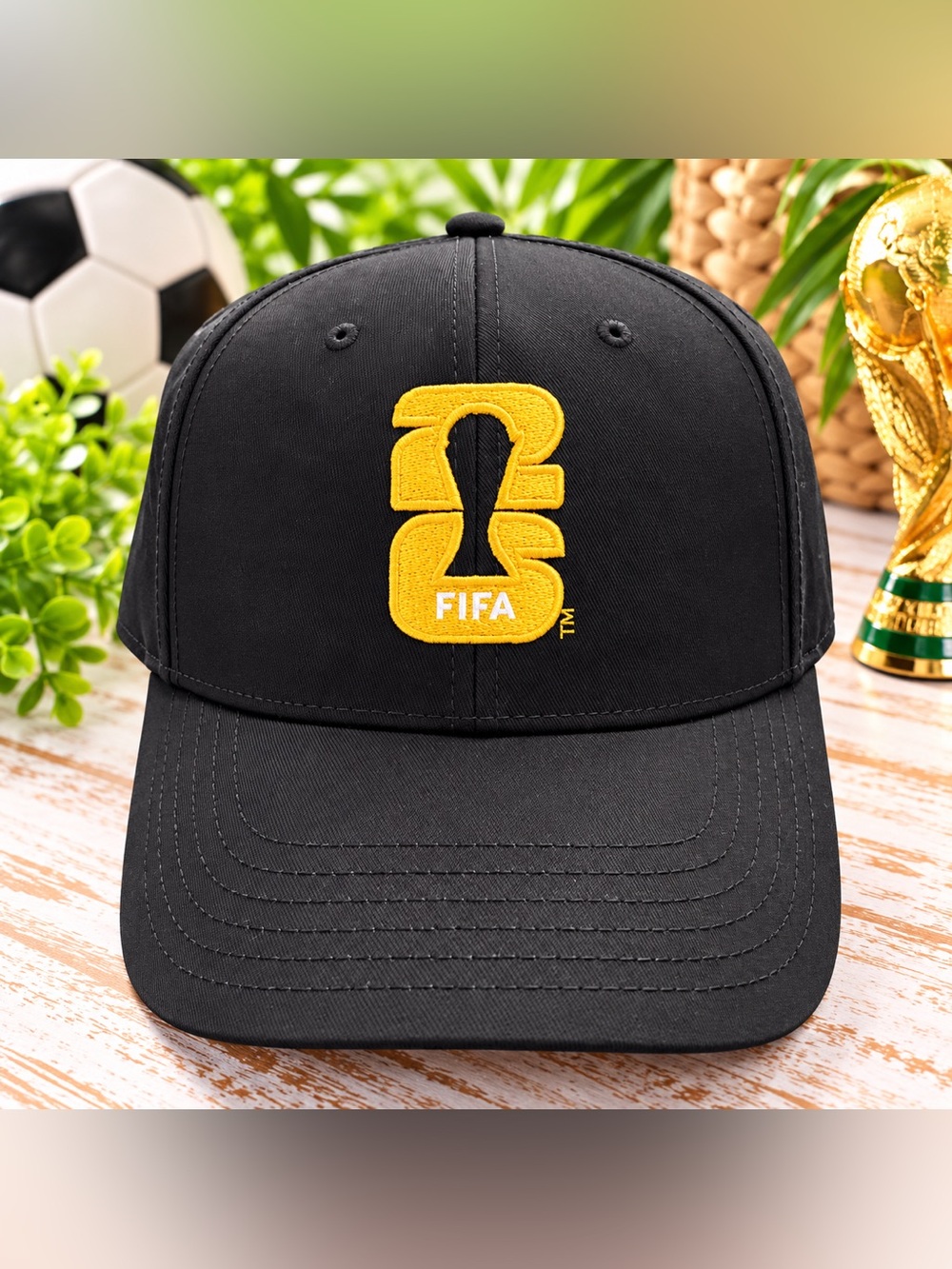 ⚽🏆 FIFA World Cup 2026 Black & Gold Hat – NWT – Official Licensed
